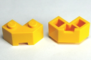 4x Lego Ziegel geändert Facet 2x2 Ecke corner schwarz/schwarz 87620 neu Lego
