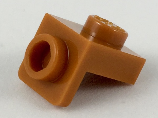 Pack of 2 Bracket 1x1-1x1 Inverted 36840 REDDISH BROWN LEGO Parts NEW 