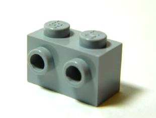 LEGO® Brick Light Gray Modified 1 x 2 with Studs on Side Part 11211 