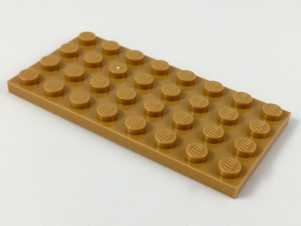 Lego 3035 6 Pièces par Ordre Neuf 4X8 Beige Brun Clair Plaques 
