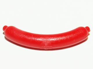 Food Hot Dog / Sausage Nourriture Red Lego 4X 33078 Sauccises rouges