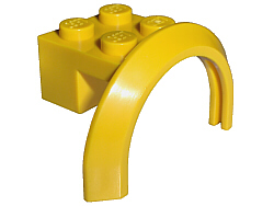 4 x Lego Part 50745 White 2 x 2 Spare Mudguard Wheel Arch  Piece Bundle 