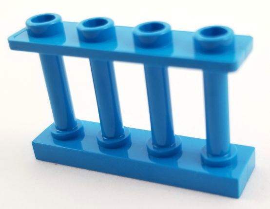 x10 Genuine LEGO® 1 x 4 x 2 Black Fence BRAND NEW Part 15332