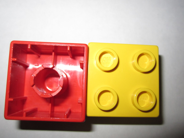 Lego Duplo Brick 2 X 8 X 1 2 red 