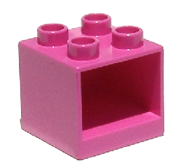 1x Lego Duplo Furniture Cabinet Red Blue 2x2 Drawer Kitchen 4890 4891 