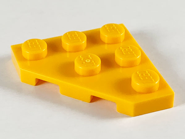 6x LEGO™ Wedge Plate 3 x 3 Cut Corner 