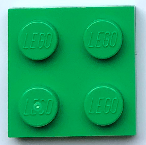 vert green Plate 2x2 6 x LEGO 3022 Plaque NEUF NEW 