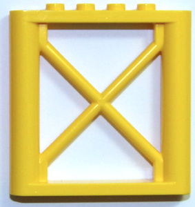 LEGO Yellow 1x6x5 Rectangular Girder Support Piece 
