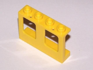 NEW GIFT LEGO 61345 1x4x2 PLANE WINDOW w SINGLE WHOLE TOP & BOTTOM FOR GLASS 