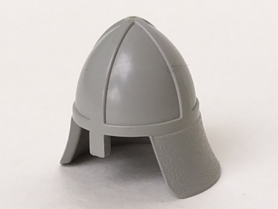 dark gray 1x Lego 3844 Minifig Headgear Helmet Castle with Neck Protector 