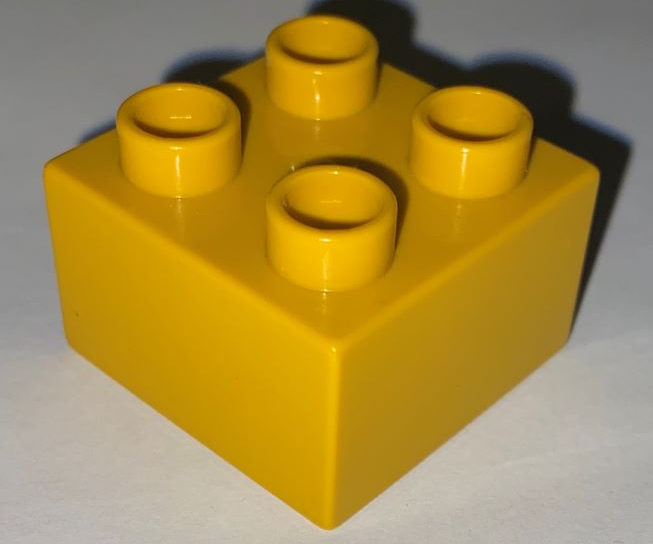 x2 Brique Brick 2x2 Duplo LEGO DUPLO 3437 Black Noir 