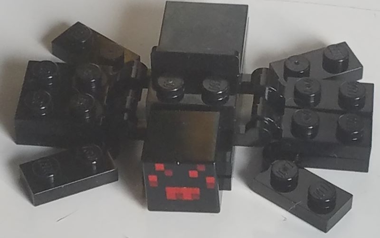 lego minecraft spider jockey