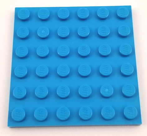 LEGO 4 x GREEN BASE/PLATE/BOARD BRICK 6x6 PIN ID 3958 CITY STAR WARS MOVIE 