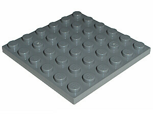 2748 Lego PLATE 6x6 Dark Blue 2 Piece 