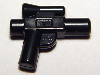 Flat Silver LEGO Minifigure Weapon Gun Star Wars Blaster Small 92738 