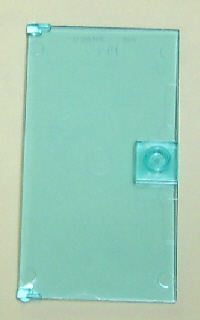 Lego 1x Door Porte 1x4x6 stud handle poignée bleu trans light blue 60616 NEUF 