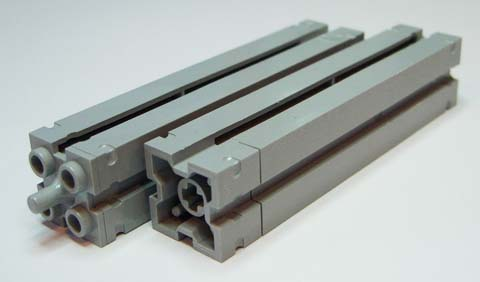 Support 2 x 2 x 8 with Channels and Top Peg, Smooth on All