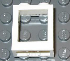 月ページ LEGO® パート 60592 - ウィンドウ 1x2x2 フラットフロントで
