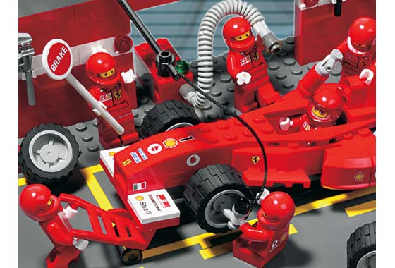 LEGO Racers Ferrari F1 Pit Set 8375