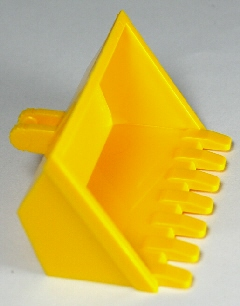 Nページ Vehicle, Digger Bucket 7 Teeth 3 x 6 with Locking 2 Finger Hinge