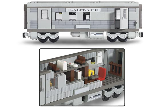 Santa Fe Cars - Set I (mail or baggage car) : Set 10025-1 | BrickLink