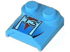 Slope, Curved 2 x 2 x 2/3 with 2 Studs and Curved Sides, Lip