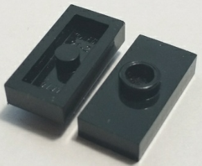 Plate, Modified 1 x 2 with 1 Stud without Groove (Jumper Plate, Modified 1 x 2 with 1 Stud without Groove (Jumper