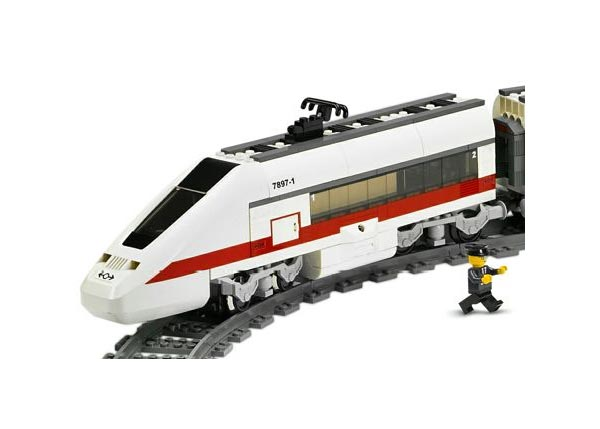 LEGO 2 x Figur Minifigur City Town twn035 Passagier Train Passenger aus Set 7897 