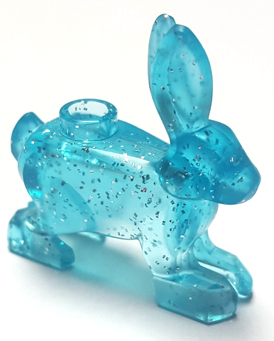 Hare, Standing {HP Patronus} - Glitter Trans-Light Blue