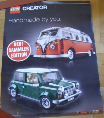 Creator Volkswagen Camper Van and MINI Cooper Poster Gear