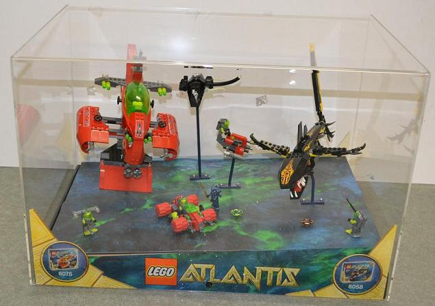 Afvise Praktisk fiktion Display Assembled Set, Atlantis Sets 8075 and 8058 in Plastic Case : Gear  4596436 | BrickLink
