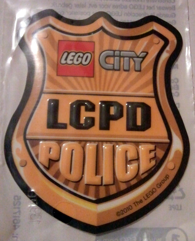 LEGO® City Sticker Police City Towing Safe Police Badge Patterns 