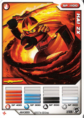NINJAGO Masters of Spinjitzu Deck #2 Game Card 2 - Kai ZX - North