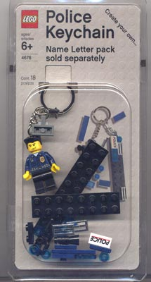 Lego best sale police keychain