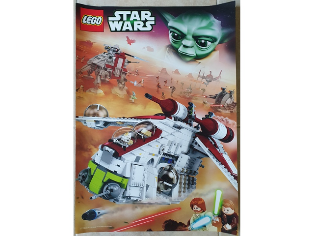 - Gear 6049113 : LEGO Star Wars 2013 Poster Republic Gunship ( / AT-TE (75019) / Alliance Tank Droid (75015) (Non-Folded) [Poster:Star Wars] - BrickLink Reference Catalog