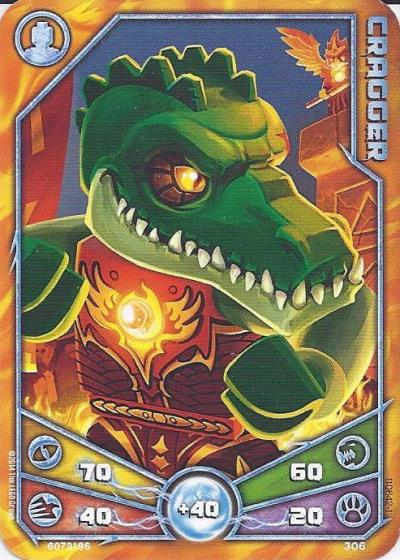 LEGENDS OF CHIMA Deck #3 Game Card 306 - Cragger : Gear