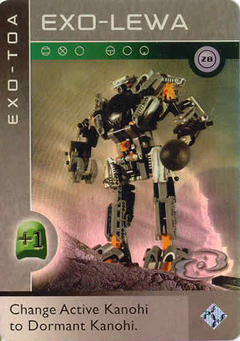 BIONICLE The Bohrok Awake Card - Exo-Lewa 28 : Gear BioMc02.28