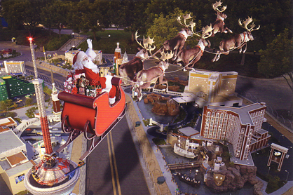 Christmas Card - 2007 Legoland California, Santa Flying over Miniland Las  Vegas : Gear cc07llc