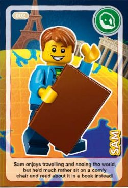 BESTPRICE LEGO #023 GIFT NEW CREATE THE WORLD TRADING CARD PLUMBER 