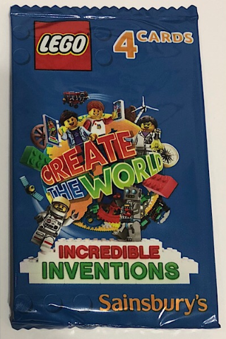 No 4 LEGO Sainsburys Create The World Incredible Inventions cards 004 all set