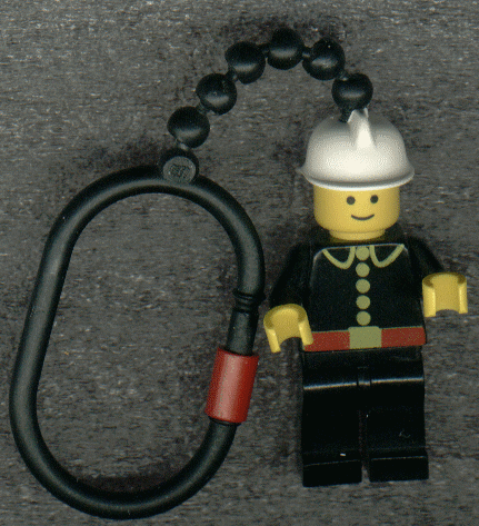 lego firefighter keychain