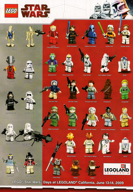 Do lol rapport Star Wars 2009 Minifigure Gallery Poster, Legoland California Weekend  version : Gear p09sww | BrickLink