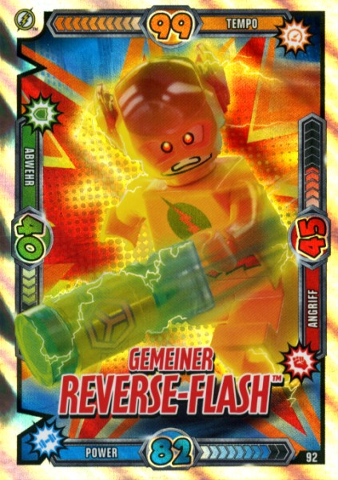 Batman Trading Card Game (German) Series 1 - # 92 Gemeiner Reverse Flash  Card : Gear sh1de092 | BrickLink