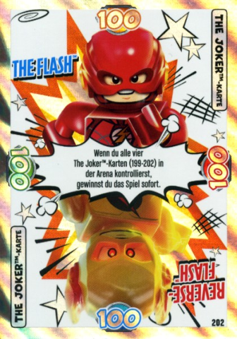 Batman Trading Card Game (German) Series 1 - #202 The Joker Karte, The Flash /Reverse Flash Card : Gear sh1de202 | BrickLink