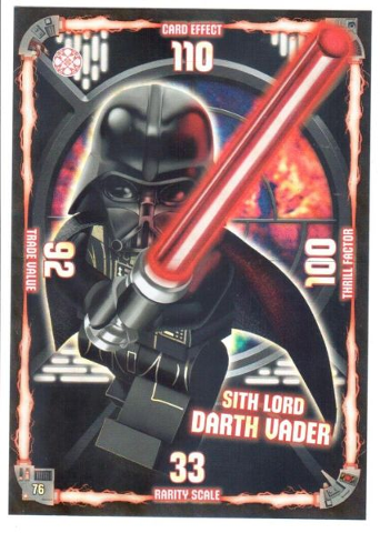 Lego® Star Wars Trading Card Game XXL Karte Sith Lord Darth Vader 