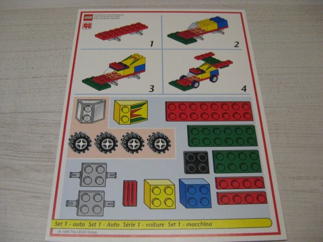 Creator Board Game Model Card Red Border Set 1 Car