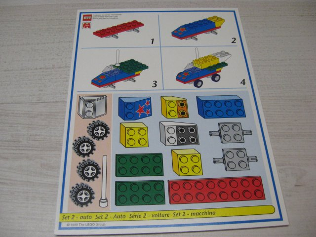 Creator Board Game Model Card Blue Border Set 2 Car