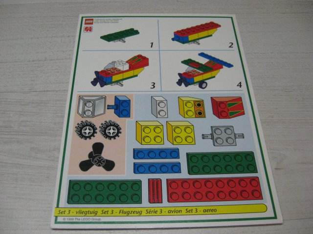 Creator Board Game Model Card Green Border Set 3 Airplane