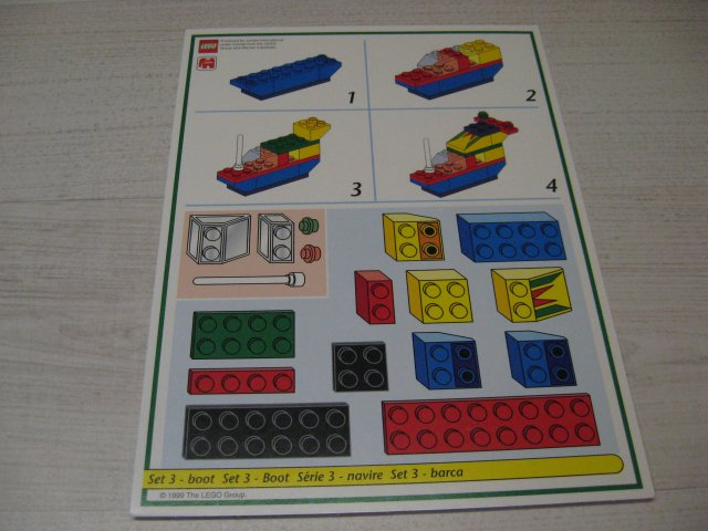 Creator Board Game Model Card Green Border Set 3 Boat