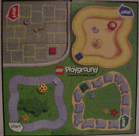 Playground, preschool counting game, Game Board